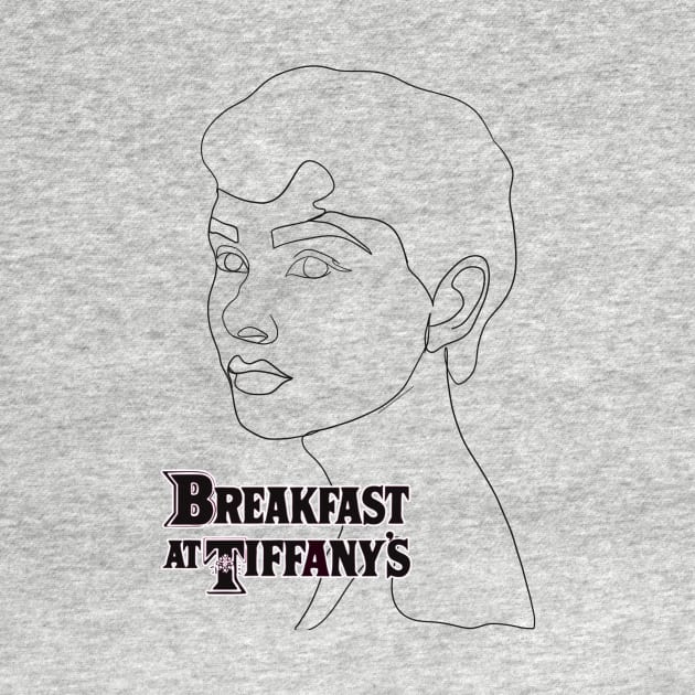 Audrey Hepburn T-Shirt Sticker Flowers Illustration Hoodie Notebook T-Shirt T-Shirt by ivaostrogonac
